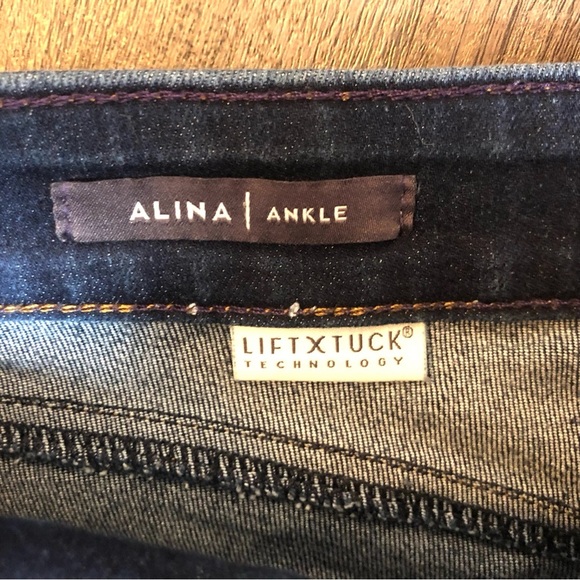 NYDJ Alina Ankle Dark Wash Jeans Size 2 Lift Tuck Technology - Picture 5 of 10